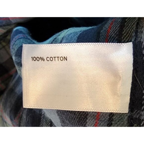 Duluth Trading Co Relaxed Fit Plaid Button Down Long Sleeve Flannel Shirt Size L - Picture 11 of 14